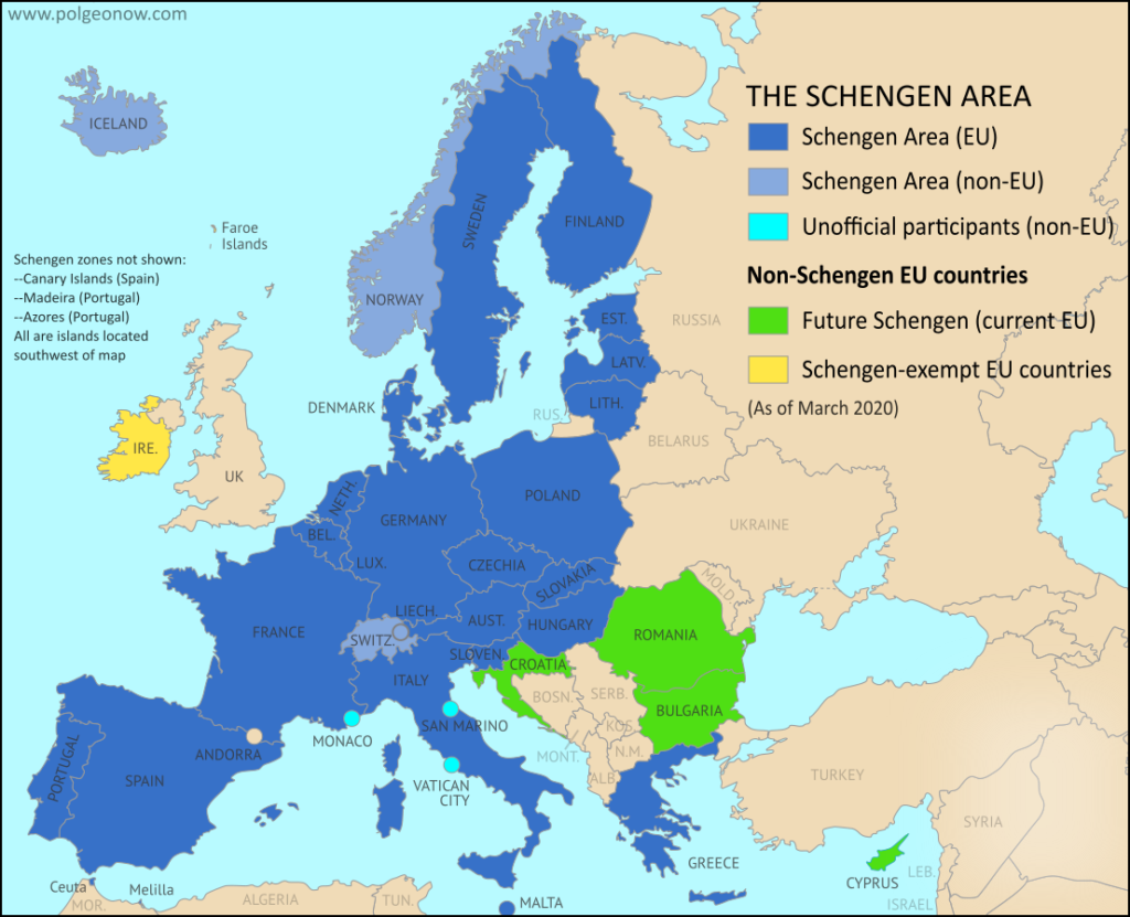 Schengen Treaty and Overstaying Visas (Updated 2021) Everyone In Between